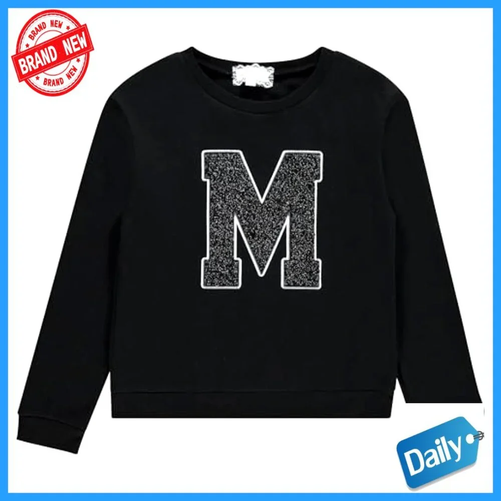 Girls 3 Piece Cotton Blend Fleece Sweatshirt Set Long Sleeve Pullover Sizes 4-12